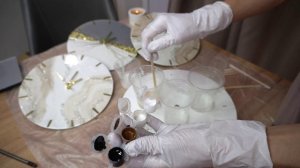 Инструкция. Часы с эпоксидной смолой: "Нежная классика" - вариант 3.