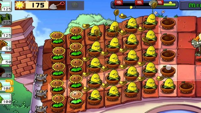 Plants vs Zombies Растения против Зомби Крыша, сложно смотреть онлайн