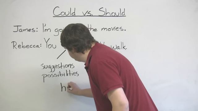 English Grammar - COULD & SHOULD смотреть онлайн