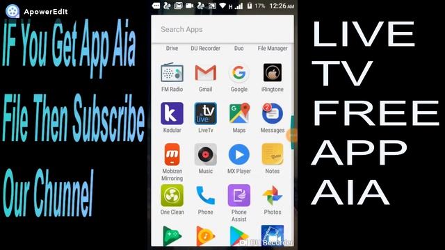 Live Tv App Free Aia File Make In Makeroid ,Thunkable, Appybuilder смотреть онлайн