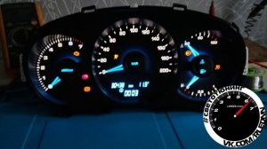 Пересвет панели приборов Лада Веста в Ice Blue с заменой шкалы