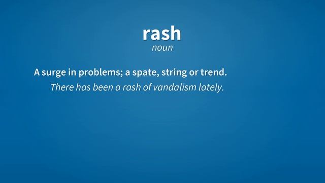 Rash | Meaning of rash смотреть онлайн
