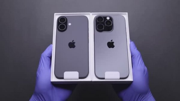 iPhone 16 против iPhone 16 Pro, распаковка и тест камер