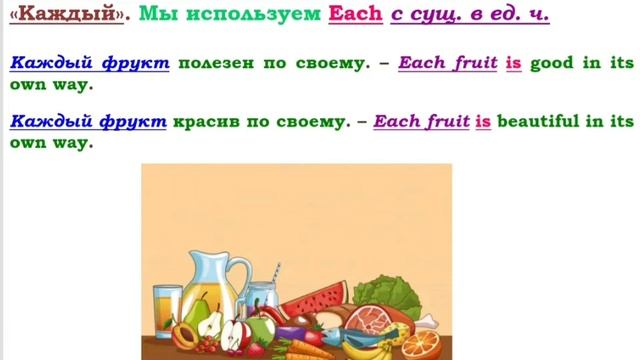 Both All Each Every Another Other (Местоимения) смотреть онлайн