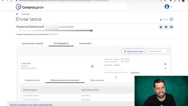 PARTICIPANDO DE UMA DISPENSA ELETRÔNICA EM TEMPO REAL смотреть онлайн