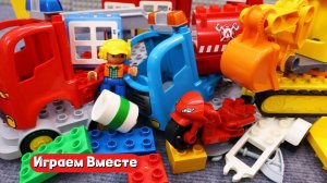 Развивающий конструктор ! Собираем вместе Лего машинки ! Видео для детей 👍