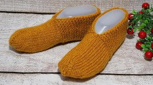 Мягкие, теплые и очень простые тапочки-следочки за один вечер//Подробный МК.