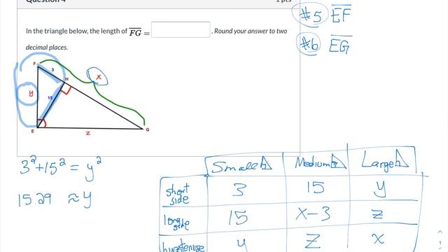 Module 6 Calculating Segment Lengths in Right Triangles #4,5,6 смотреть онлайн