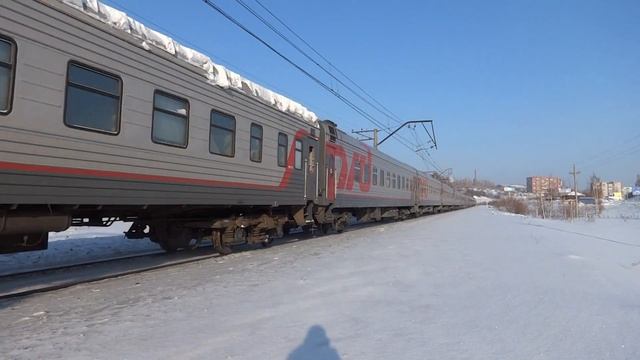 Электровоз ЭП2К-280 с поездом №037Н Томск - Москва смотреть онлайн