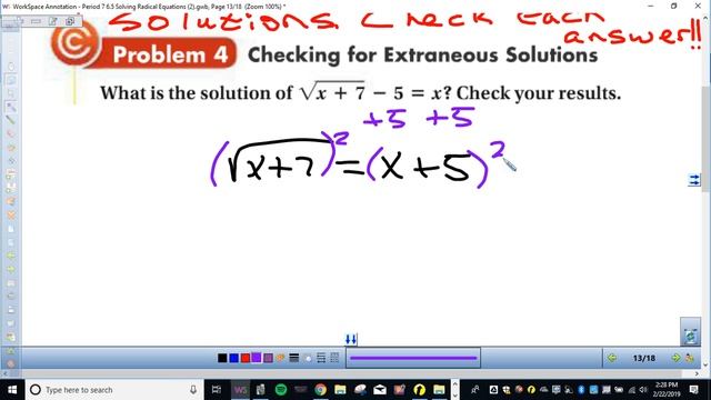 Video 6 5 Solving Radical Equations смотреть онлайн