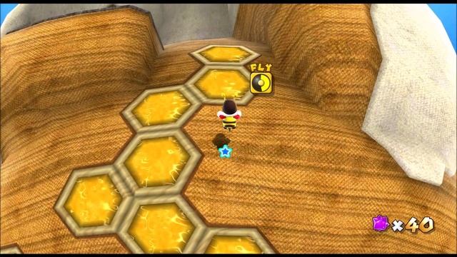 Kaizo Mario Galaxy | Honeyhive Galaxy – Bee Mario Takes Flight | 100% Walkthrough смотреть онлайн