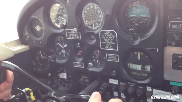 Piper Cherokee PA28 Cockpit Takeoff And Landing