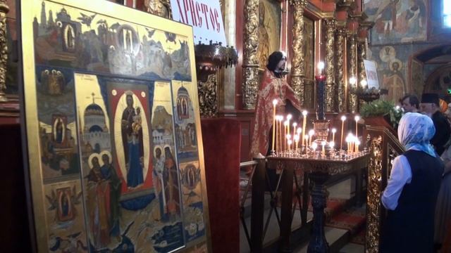 Икона "Принесение образа "Благодатное Небо" из Кронштадта в Севастополь" в Архангельском соборе смотреть онлайн
