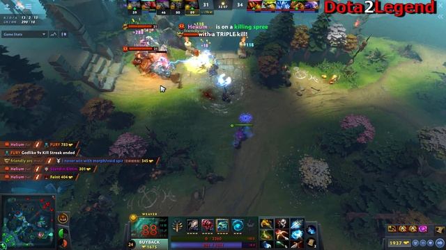 TRIPLE GEMINATE ATTACK Daedalus + Satanic Weaver 100% Counter All - Epic Mega Comeback 7.30 Dota 2 смотреть онлайн