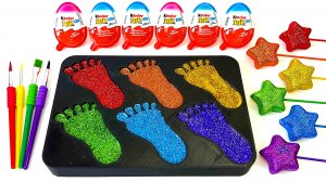 Разноцветные слаймы. Звуки АСМР для детей. Игрушки развивающие. Мультики звуки. Фокусы