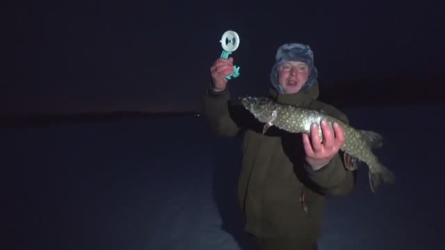 Зимняя рыбалка.Жерлицы.Рыбалка со льда.Подводные съёмки. смотреть онлайн