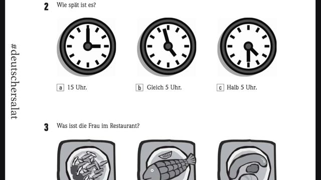 Немецкий язык экзамен А1 Аудирование