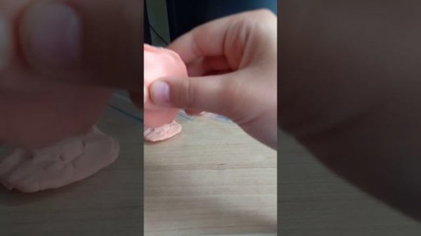 Лепим пельмени из воздушного пластилина🥟🥟🥟😱