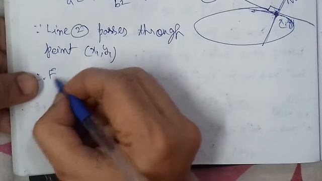 Find the equation of normal to ellipse at point (x1,y1) смотреть онлайн
