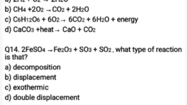 CBSE Class 10:[SCIENCE] Chemical Reactions and equations: MCQ Format смотреть онлайн