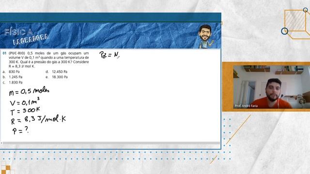 Estudo dos Gases - exercício 04 [Física Lacradora] смотреть онлайн