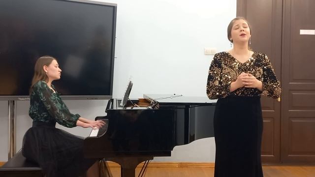 И. Брамс, ''Под дождём''-поёт Вероника Банарь, концертмейстер Анжелика Антонова