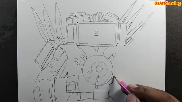 How to Draw a Titan TV Man in the Skibidi Toilet 73 (part-1) смотреть онлайн