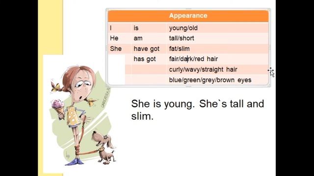 Гр 2 3 4 She has got dark hair. смотреть онлайн