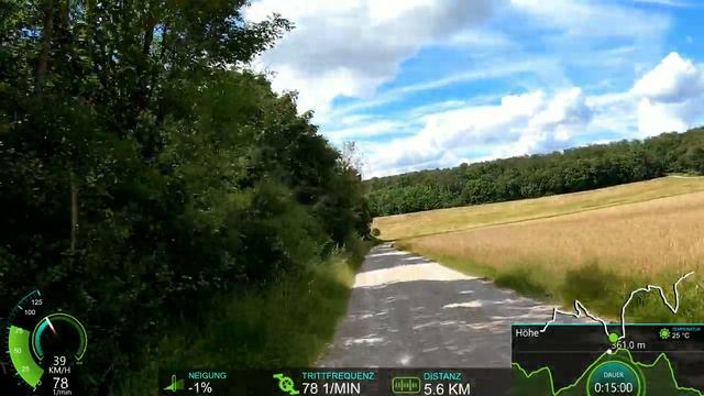 30 Minutes Fat Burning Indoor Cycling Workout Small Roads Germany Garmin 4K Vide