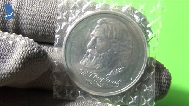1 рубль 1993 года. И.С. Тургенев . 175 лет со дня рождения. серия Молодая Россия. #562 смотреть онлайн