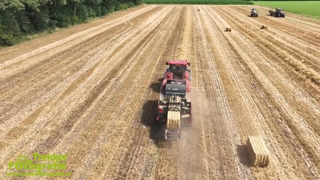 Stro persen | Loonwerk Westerkwartier | Stroh Pressen | Baling Straw | Case IH смотреть онлайн