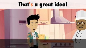 Learn English | Conversation with the chef | Dialogue in English with subtitles