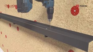 Монтаж декоративного камня White Hills на подсистему РОНСОН-500