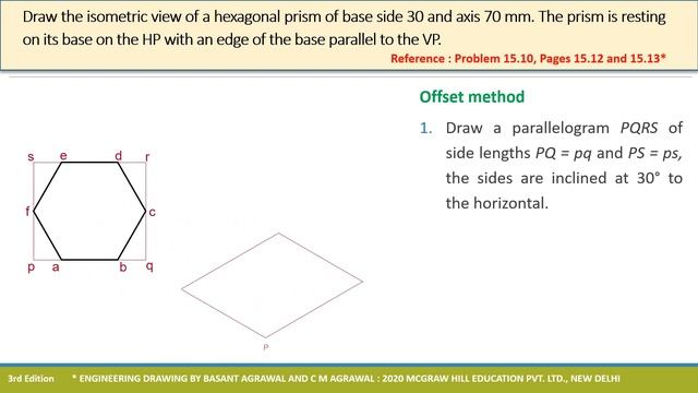 15.10 Isometric Projections | Hexagonal Prism | Animation смотреть онлайн