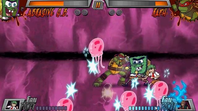 Как я злым спанч бобом побил черепашку ниндзя (Super Brawl 3) смотреть онлайн