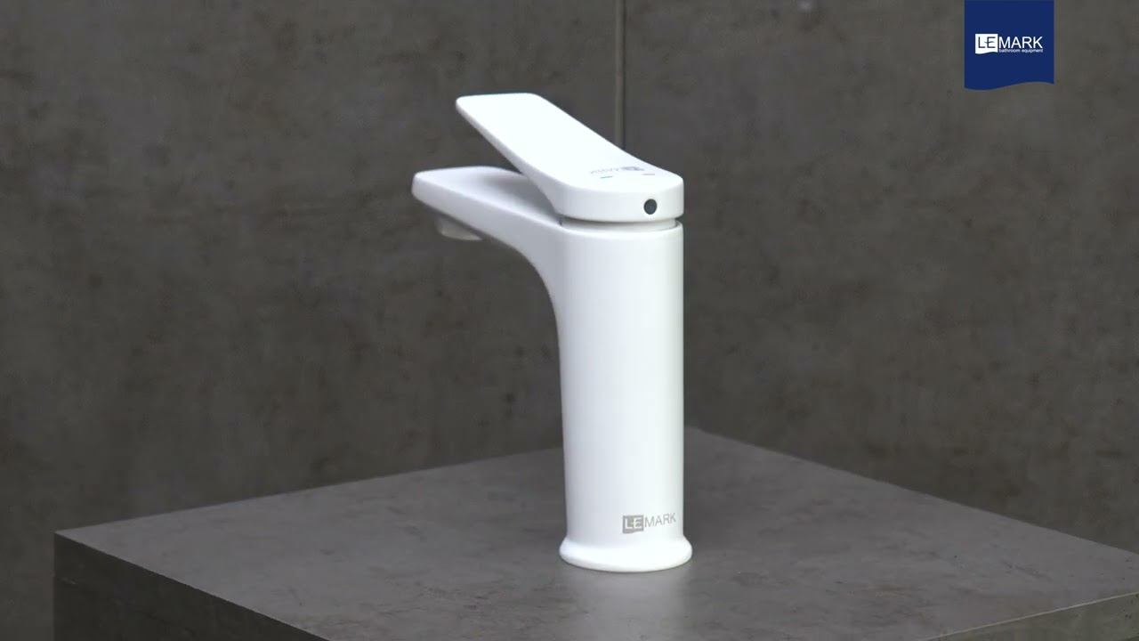 Смеситель Lemark Bronx LM3706MW для раковины монолитный смотреть онлайн