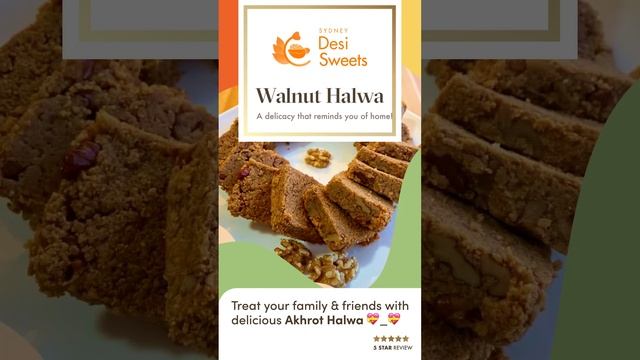 Walnut Halwa - Sydney Desi Sweets смотреть онлайн