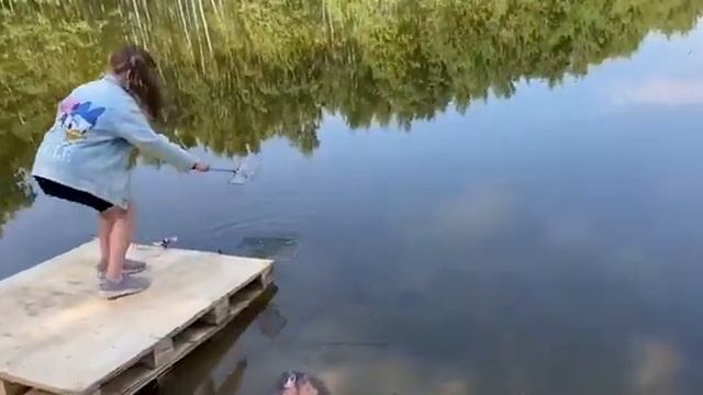 Зарыбление пруда "Лягушатник" в Дубне смотреть онлайн