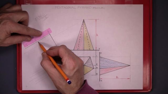 Orthographic Projection: Pentagonal Pyramid смотреть онлайн