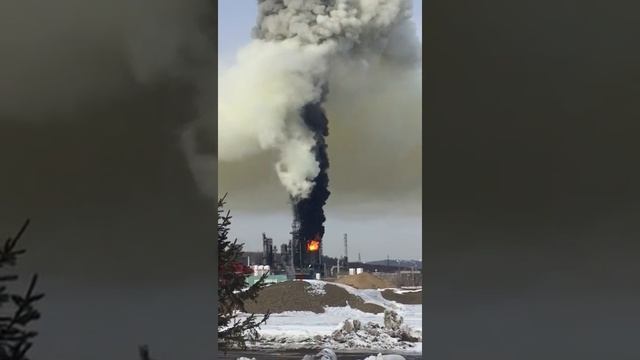 11 марта 2019 - горит нефтезавод в Комсомольске н/А Хабар. кр. смотреть онлайн