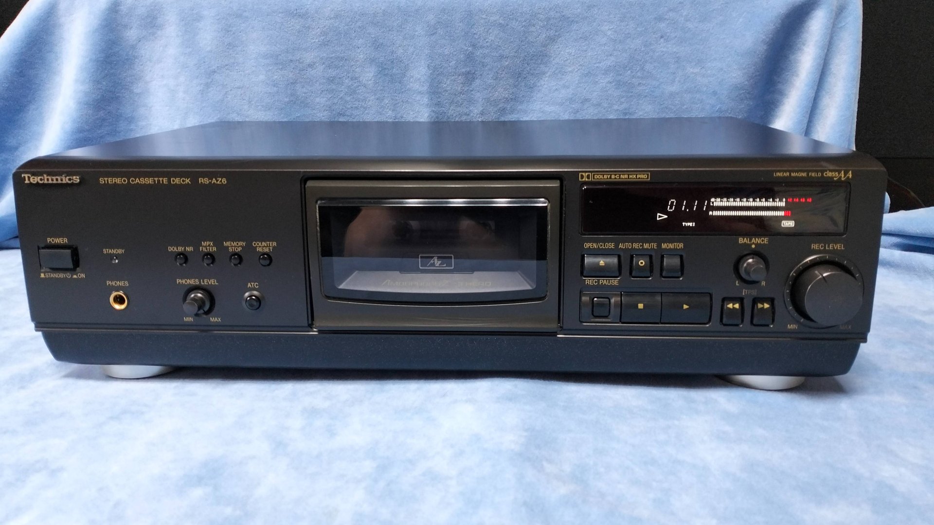 №021-Кассетная дека Technics RS-AZ 6, обзор работы смотреть онлайн