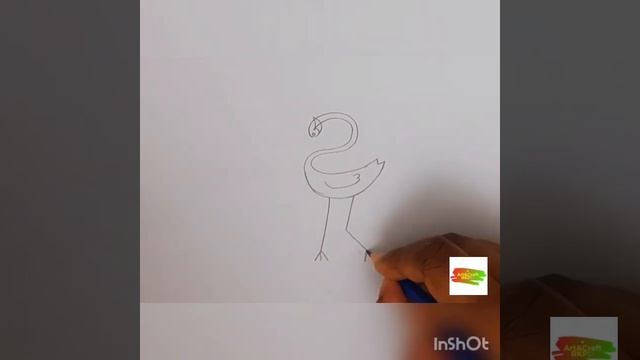 Flamingo bird drawing.How to draw with Malayalam Alphabets.#flamingo#bird# смотреть онлайн