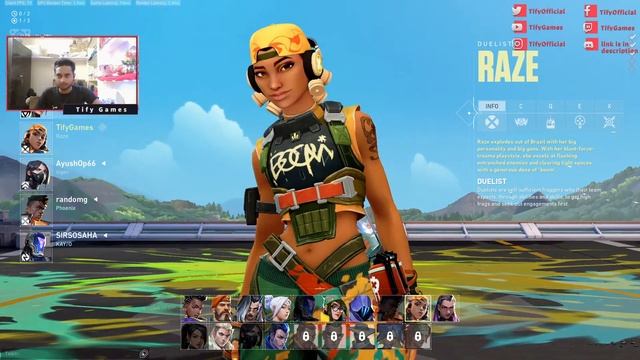 Valorant Stream / Valorant live / valorant hindi / valorant gameplay / Tify Games смотреть онлайн