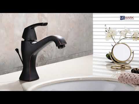 Смеситель для умывальника монолитный LEMARK NUBIRA LM6206ORB смотреть онлайн