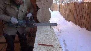 Окосячка  в рубленном доме