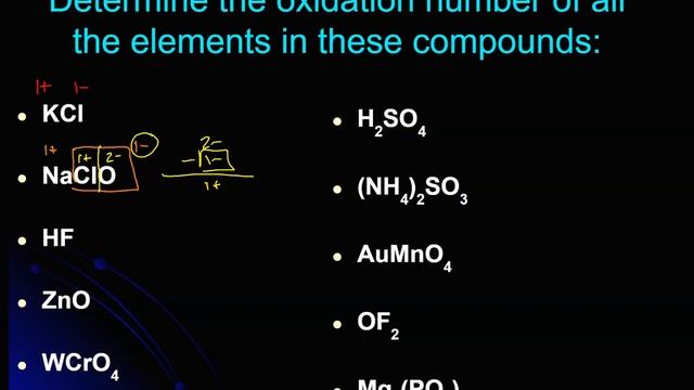 7H.4 - Oxidation Numbers смотреть онлайн