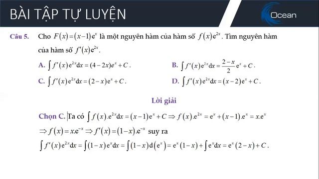 Toán 12 - Bài tập Nguyên hàm смотреть онлайн