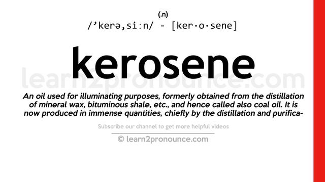 Pronunciation of Kerosene | Definition of Kerosene смотреть онлайн
