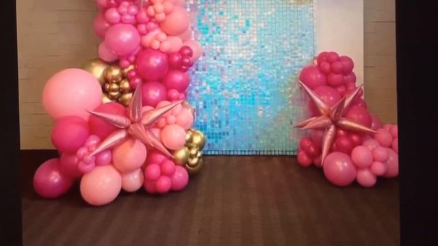 Hermosa fiesta 🥳 decoración en color rosa 🎀 ideas 🌸 смотреть онлайн