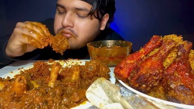 SPICY* MUTTON BIRYANI WITH MUTTON CURRY KORMA + CHICKEN BIRYANI EATING | FOOD EATING VIDEOS |MUKBAN смотреть онлайн